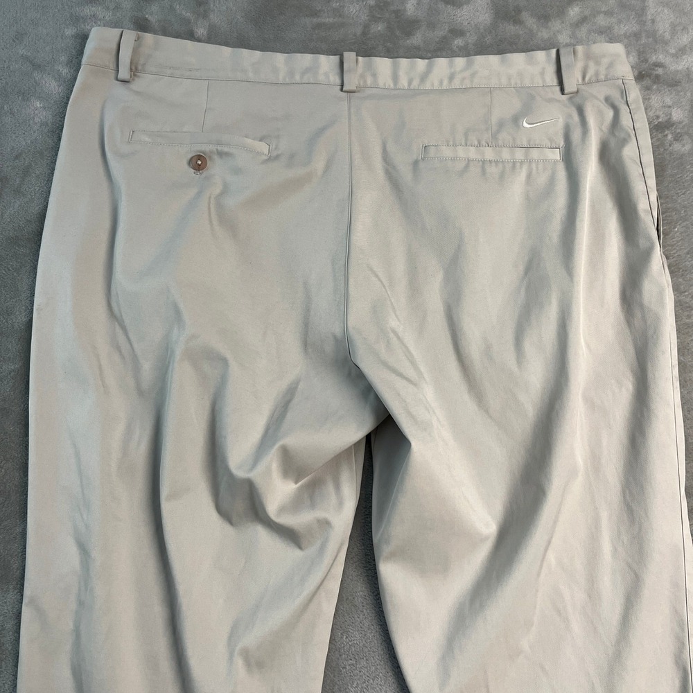 Nike Golf Tour Performance Dri-FIT Pants Mens 42 Light Khaki Tan White Casual - Picture 13 of 16